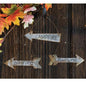 Rustic Campfire Arrow Ornaments 3 asstd.  (Pack of 4)