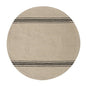Black Stripe Round Mat (Pack of 4)