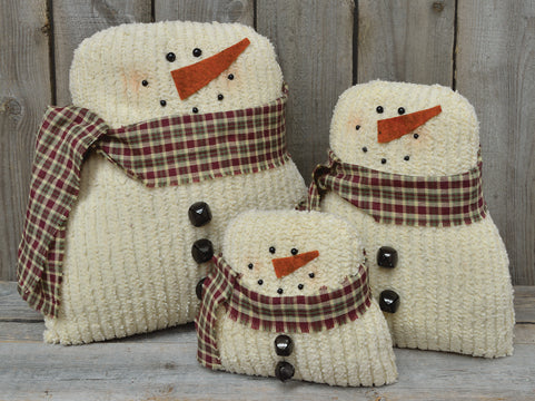 '+Chenille Snowman 4"  (Pack of 4)