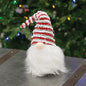 Plush Santa Gnome w/Striped Hat (Pack of 2)