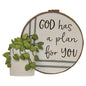 God Has a Plan For You Resin Stitchery Figurine  (Pack of 4)