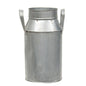 Natural Zinc Milk Can 10.5"H (Pack of 2)