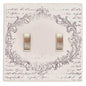 Vintage Postcard Double Switchplate Cover
