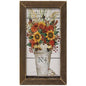 Fall Arrangement Print Brown Stain Frame