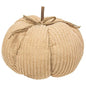 9-1/2" Cream Chenille Pumpkin