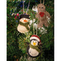 3/Set Felt Christmas Ornaments  (Pack of 4)