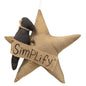 Simplify Star With Crow Ornament (Pack of 2)