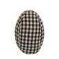 Black & White Gingham Egg (Pack of 4)