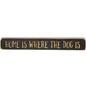 Home Is Where the Dog Is Engraved Block 12"  (Pack of 4)