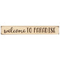 Welcome to Paradise Engraved Block 12" (Pack of 4)