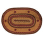 Cinnamon Star Braided Oval Rug 20x30