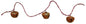 Rusty Bell Garland 8ft