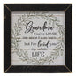 Grandma I Love You Print 12" Black Wash Frame
