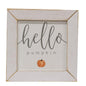 Hello Pumpkin Print White Wash Frame (Pack of 2)