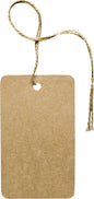 100/Pkg Kraft String Tags - 2-1/2"x1-1/2"  (Pack of 2)