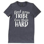 Find Your Tribe T-Shirt Heather Dark Gray Small