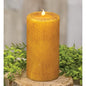 Wrapped Honeycomb LED Pillar 3" x 6"