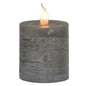 Gray Flicker Pillar 2.25"  (Pack of 4)