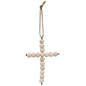 '+White Washed Bead Hanging Cross (Pack of 4)