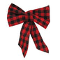 Red & Black Plaid Bow Ornament (Pack of 4)