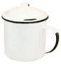Enamelware Mug with Lid - 4" (Pack of 4)