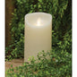 Ivory Flicker Pillar 6"