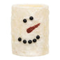 Snowman Face LED Pillar 4"