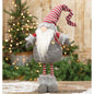 Small Standing Plush Red/Gray Gnome Santa
