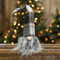 Small Plush Black/White Plaid Santa Gnome (Pack of 2)