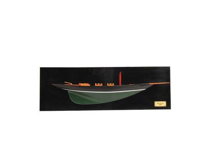 Pen Duick Half-Hull Scaled Model Boat Yacht Handmade