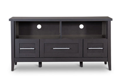 Baxton Studio Espresso TV Stand-Three Drawers