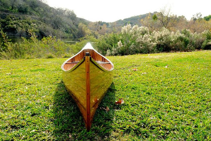 Wooden Canoe with Ribs 18