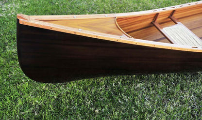 Wooden Canoe Dark Stained Finish 18 ft