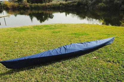 Wooden Kayak with White & Purple Ribbon 15 ft