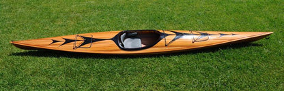 Wooden Kayak with arrows design 17 ft