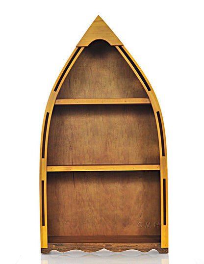Wooden Canoe Book Shelf Small