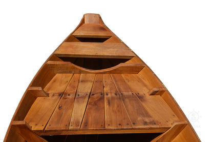 Small South East Asia Sampan Boat Red Bottom Thuyen Ba La Tam Ban
