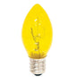 Yellow Replacement Bulb Candelabra Base 5 W (Pack of 4)