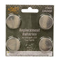 4/pk Replacement Batteries 3 Volt  (Pack of 4)