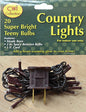 Teeny Lights Brown Cord 20ct (Pack of 4)
