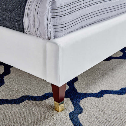 Roxanne Performance Velvet Queen Platform Bed by Modway