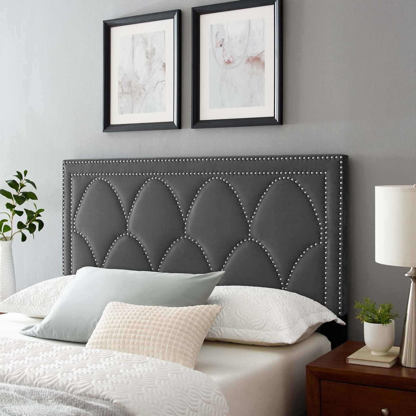 Greta Performance Velvet Twin Headboard by Modway