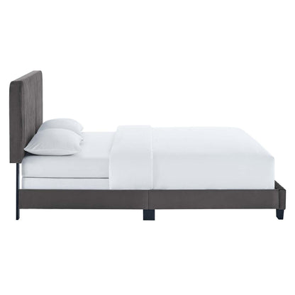 Celine Channel Tufted Performance Velvet King Bed by Modway