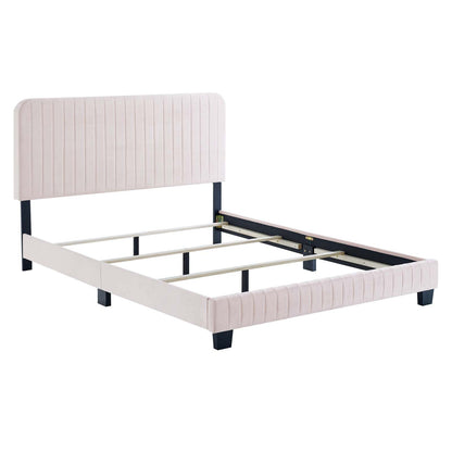 Celine Channel Tufted Performance Velvet King Bed by Modway