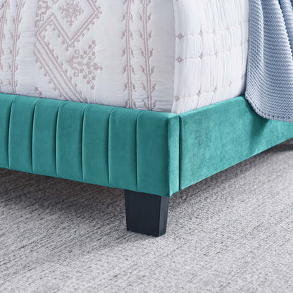 Celine Channel Tufted Performance Velvet King Bed by Modway