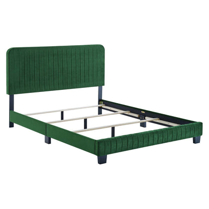 Celine Channel Tufted Performance Velvet Full Bed by Modway