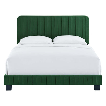 Celine Channel Tufted Performance Velvet Full Bed by Modway