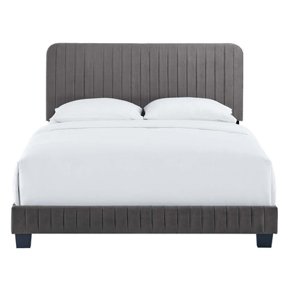 Celine Channel Tufted Performance Velvet Full Bed by Modway