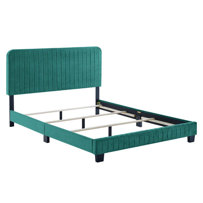 Celine Channel Tufted Performance Velvet Full Bed by Modway