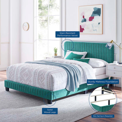 Celine Channel Tufted Performance Velvet Full Bed by Modway